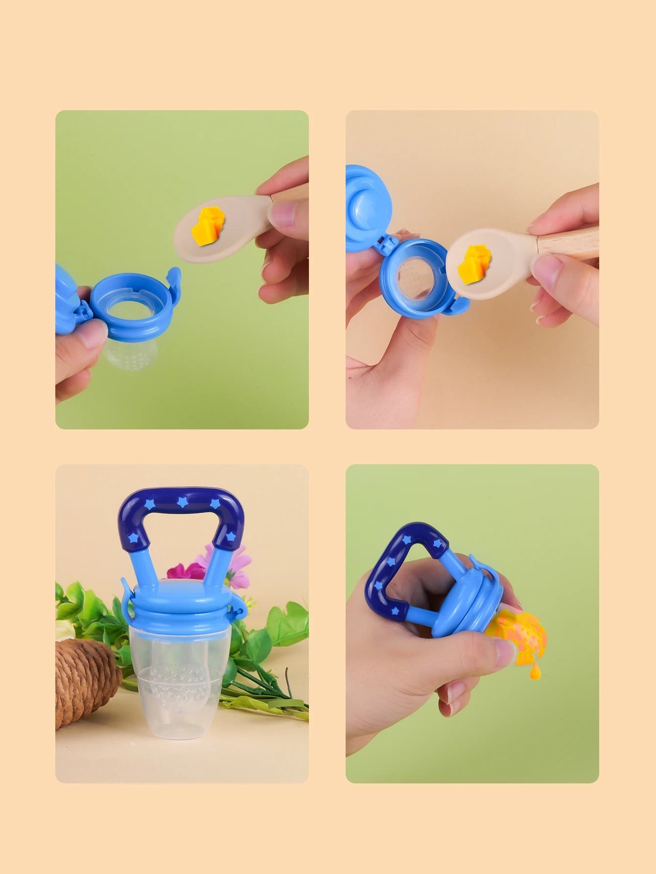 Feedo Spoon & Fruit Pacifier